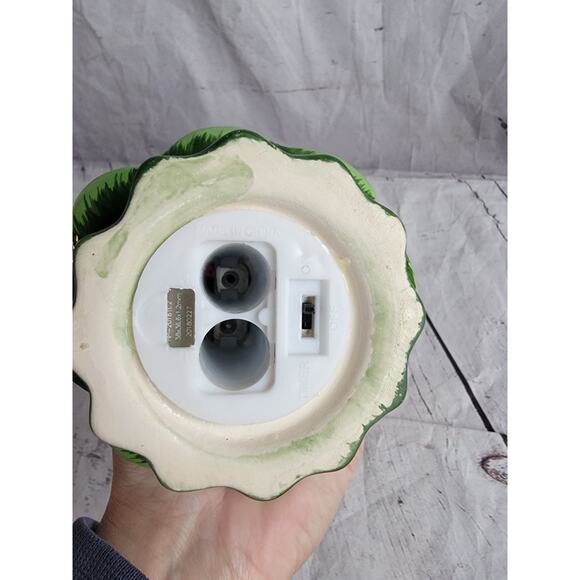 Christmas Is Forever Ceramic Green Light Up Christmas Tree 7.5in Multicolor Read - Picture 12 of 12